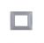 gem PLACCA 2P GRIGIO SCURO PVC COMPATIBILE VIMAR PLANA