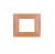 gem PLACCA 2P ARANCIO PVC COMPATIBILE VIMAR PLANA