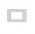 PLACCA 3 FORI PVC COMPATIBILE VIMAR PLANA COLORE BIANCO 14653.01