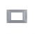 PLACCA 3 FORI PVC COMPATIBILE VIMAR PLANA COLORE GRIGIO SCURO