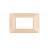 PLACCA 3 FORI PVC COMPATIBILE VIMAR PLANA COLORE ORO