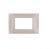 PLACCA 3 FORI PVC COMPATIBILE VIMAR PLANA COLORE CHAMPAGNE