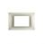 gem PLACCA 3P PERLA PVC COMPATIBILE VIMAR PLANA