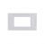 PLACCA 4 FORI PVC COMPATIBILE VIMAR PLANA COLORE BIANCO 14654.01