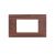 gem PLACCA 4P CILIEGIO PVC COMPATIBILE VIMAR PLANA