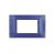 gem PLACCA 4P BLU NAVY PVC COMPATIBILE VIMAR PLANA