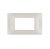 PLACCA 4 FORI PVC COMPATIBILE VIMAR PLANA COLORE SABBIA