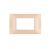 PLACCA 4 FORI PVC COMPATIBILE VIMAR PLANA COLORE ORO