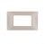 PLACCA 4 FORI PVC COMPATIBILE VIMAR PLANA COLORE CHAMPAGNE