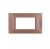 gem PLACCA 4P RAME PVC COMPATIBILE VIMAR PLANA