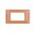 gem PLACCA 4P ARANCIO PVC COMPATIBILE VIMAR PLANA