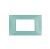 gem PLACCA 4P ACQUAMARINA PVC COMPATIBILE VIMAR PLANA