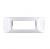 gem PLACCA 7P CROMO PVC COMPATIBILE VIMAR PLANA