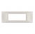 PLACCA 7 FORI PVC COMPATIBILE VIMAR PLANA COLORE SABBIA