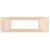 PLACCA 7 FORI PVC COMPATIBILE VIMAR PLANA COLORE ORO