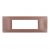 gem PLACCA 7P RAME PVC COMPATIBILE VIMAR PLANA