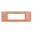 gem PLACCA 7P ARANCIO PVC COMPATIBILE VIMAR PLANA