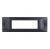 gem PLACCA 7P NERO GLITTER PVC COMPATIBILE VIMAR PLANA