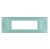 gem PLACCA 7P ACQUAMARINA PVC COMPATIBILE VIMAR PLANA