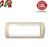 PLACCA 7P CREMA METALLO COMPATIBILE LIVING LIGHT 620/7B