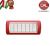 PLACCA 7P ROSSO OPACO METALLO serie LIGHT BTICINO 621/7B