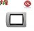 PLACCA 3P ARGENTO GLITTER METALLO serie LIVING INTERNATIONAL 623