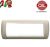 PLACCA 7P TORTORA METALLO COMPATIBILE LIVING LIGHT 625/7B