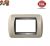 PLACCA 3P TORTORA OPACO METALLO COMPATIBILE LIVING INTERNATIONAL 625