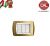PLACCA 3P ORO OPACO METALLO serie LIVING LIGHT BTICINO 628/B