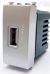 gem PRESA USB 1,5Ah COMPATIBILE VIMAR PLANA ALLUMINIO