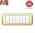 PLACCA 7P OTTONE LUCIDO serie LIVING LIGHT BTICINO