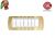 PLACCA 7P OTTONE SATINATO serie LIVING LIGHT BTICINO