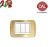PLACCA 3P OTTONE SATINATO serie LIVING LIGHT BTICINO