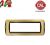 PLACCA 7P OTTONE LUCIDO+SATINATO COMPATIBILE  LIVING INTERNATIONAL 645/7