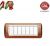 PLACCA 7P LEGNO NOCE NAZIONALE COMPATIBILE LIVING LIGHT BTICINO