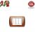 PLACCA 3P LEGNO NOCE NAZIONALE COMPATIBILE LIVING LIGHT BTICINO