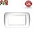 PLACCA 4P BIANCO METALLO COMPATIBILE LIVING LIGHT 680/4B