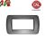 PLACCA 4P GRIGIO ARDESIA METALLO COMPATIBILE LIVING INTERNATIONAL 683/4