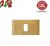 PLACCA 1P OTTONE LUCIDO CON BORDI serie MAGIC 7001