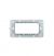 SUPPORTO 4 POSTI COMPATIBILE BTICINO MATIX 504SA