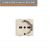 PRESA SCHUKO TRIVALENTE COMPATIBILE  M5440/16 MAGIC BTICINO.