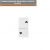 DOPPIO PULSANTE PER SERRANDE COMPATIBILE BTICINO LIVING LIGHT