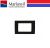 PLACCA MARLANVIL CLASSIC 4 POSTI COLORE NERO LUCIDO 7834.T.NL