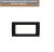 PLACCA MARLANVIL CLASSIC 6 POSTI COLORE NERO LUCIDO 7836.T.NL