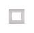 art PLACCA 2P GRIGIO CHIARO PVC COMPATIBILE LIVING BTICINO