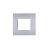 art PLACCA 2P GRIGIO SCURO PVC COMPATIBILE LIVING BTICINO