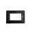 PLACCA 3 POSTI COMPATIBILE BTICINO MATIX NERO TABACCO