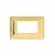 PLACCA 3 POSTI COMPATIBILE BTICINO MATIX ORO LUCIDO AM4803