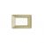 PLACCA 3 POSTI COMPATIBILE BTICINO MATIX ORO SATINATO AM4803
