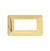 PLACCA 4 POSTI COMPATIBILE BTICINO MATIX ORO LUCIDO AM4804